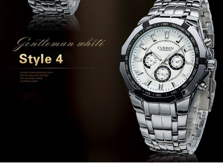 Luxury Watch YSYH Casual Military Quartz Sports Wristwatch Full Steel Waterproof Men's Clock