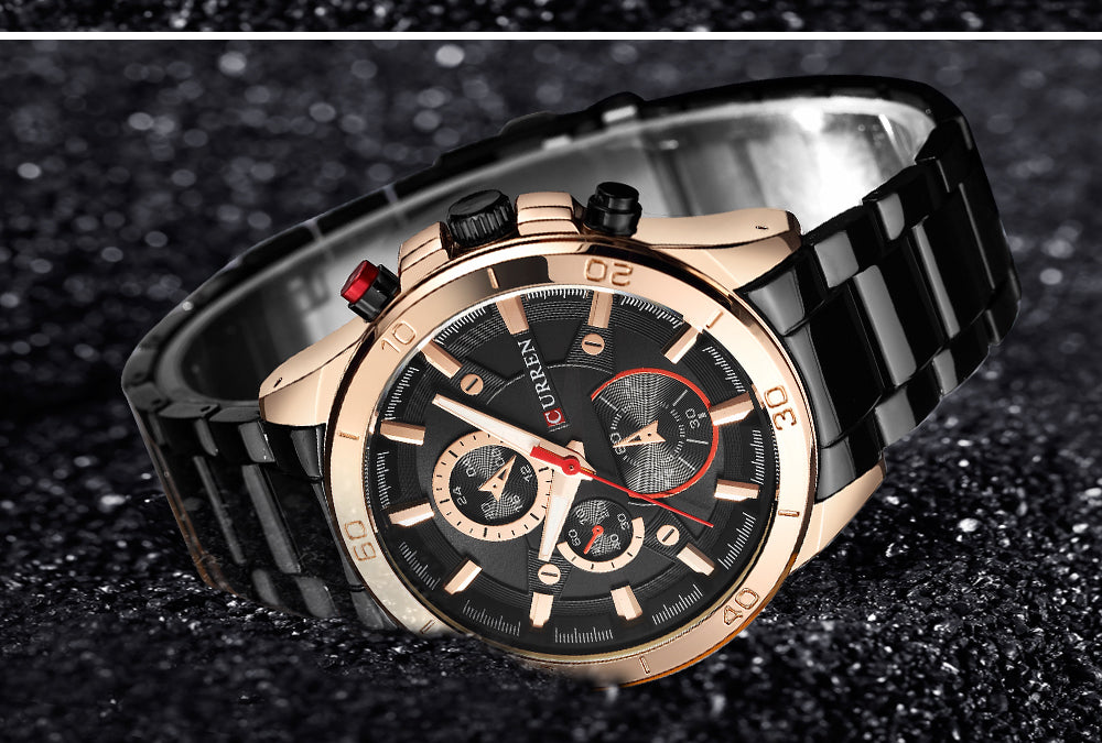 YSYH Analog Military Sports Full Steel Waterproof Wrist Watch Male Clock Reloj Hombre