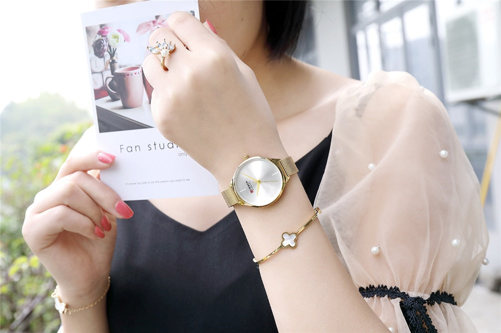 YSYH Ladies Watches Minimalist Wrist Watch for Women Casual Fashion Leather Strap Quartz Female Clock Simple Classy Watch