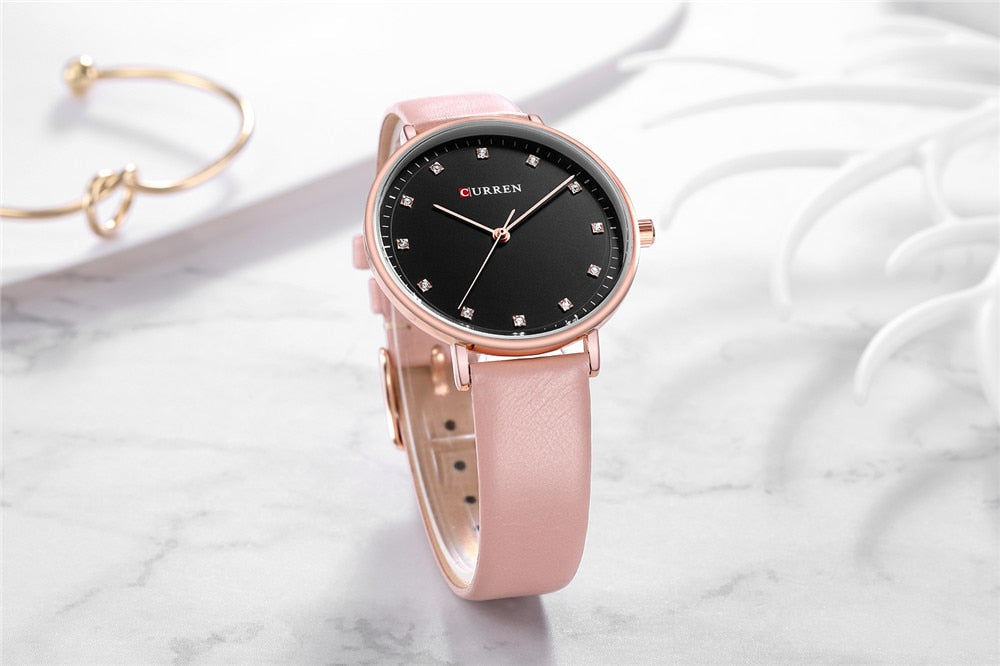 YSYH Fashion Leather Ladies Watches Analog Quartz Female Clock Luxury Women Rhinestone Watches Valentine Gifts