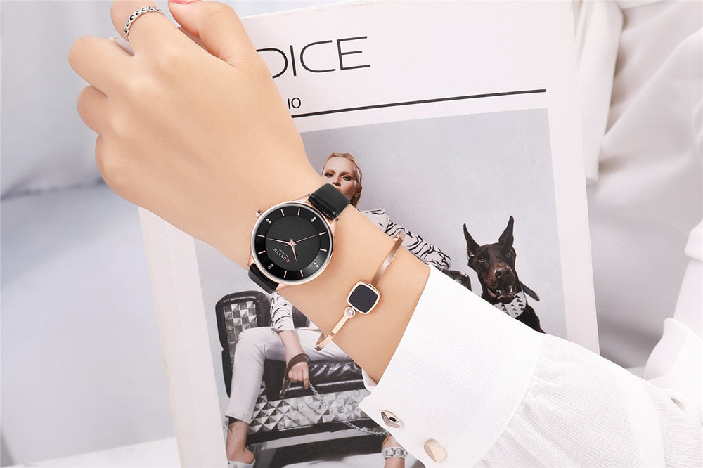 YSYH Luxury Brand Charm Rhinestone Wrist Watches Ladies Dress Analog Quartz Watch Women Leather Female Clock bayan kol saati