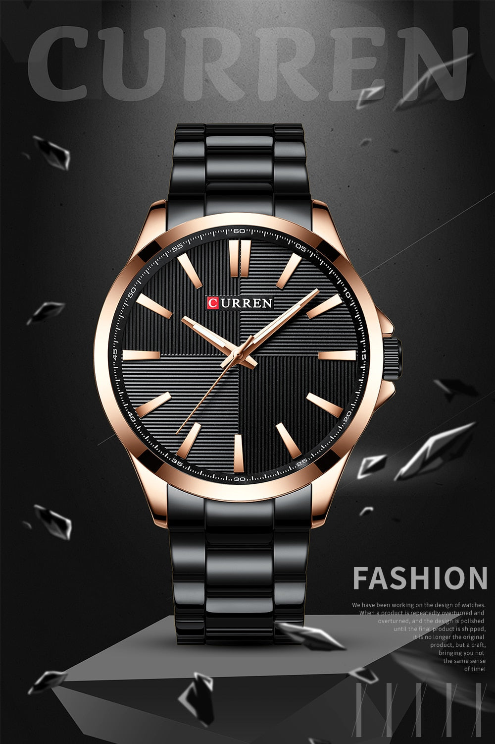 Men Watches Luxury Brand Stainless Steel Mens Watch YSYH Wristwatch Man Clock Waterproof 30 M Relojes