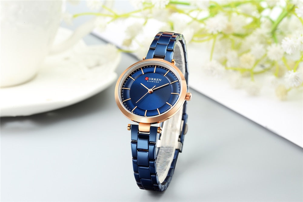 YSYH Luxury Brand Minimalist Quartz Watches Women Rose Gold Bracelet Watch Casual Slim Clock for Ladies Wristwatch with Steel