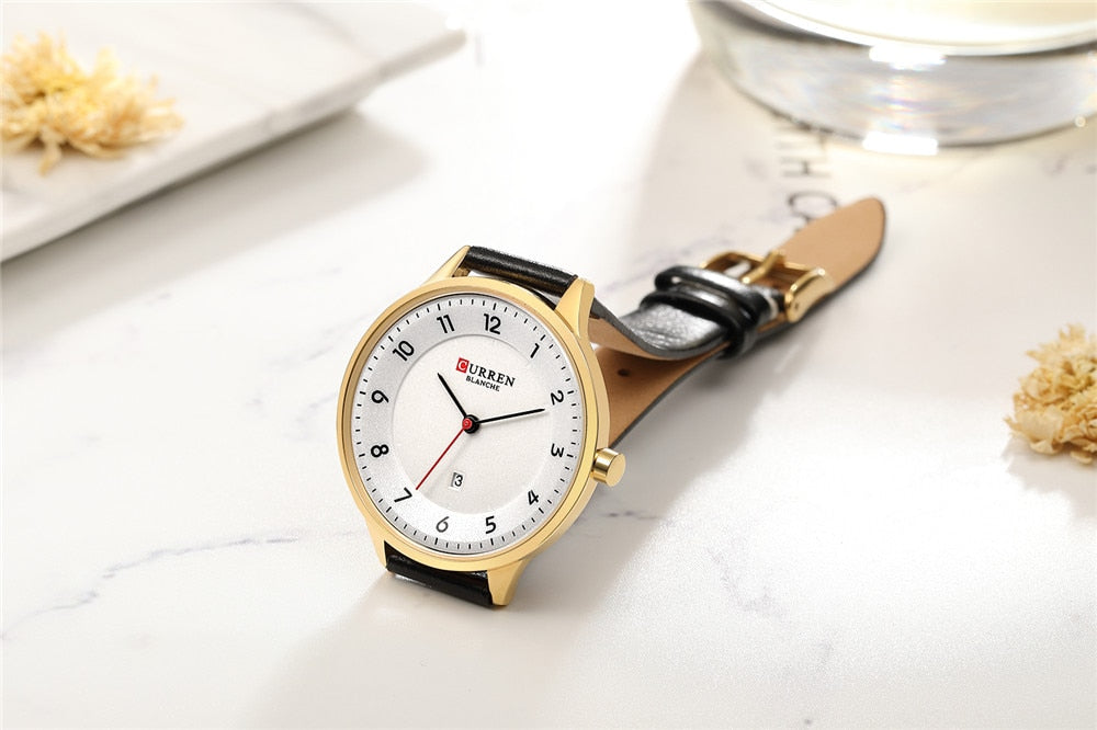 YSYH Charm Leather Watches Women Classic Digital Analog Quartz Wristwtatch Ladies Dress Watch With Date 9035 Relogio Feminino