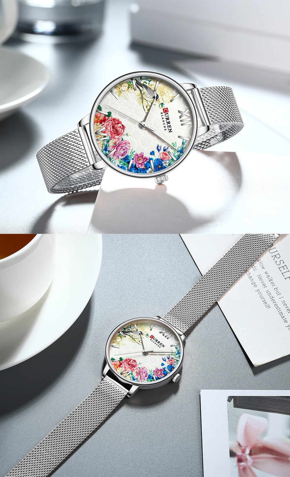 YSYH White Leather Watch for Women Watches Fashion Flower Quartz Wristwatch Female Clock Reloj Mujer Charms Ladies Gift