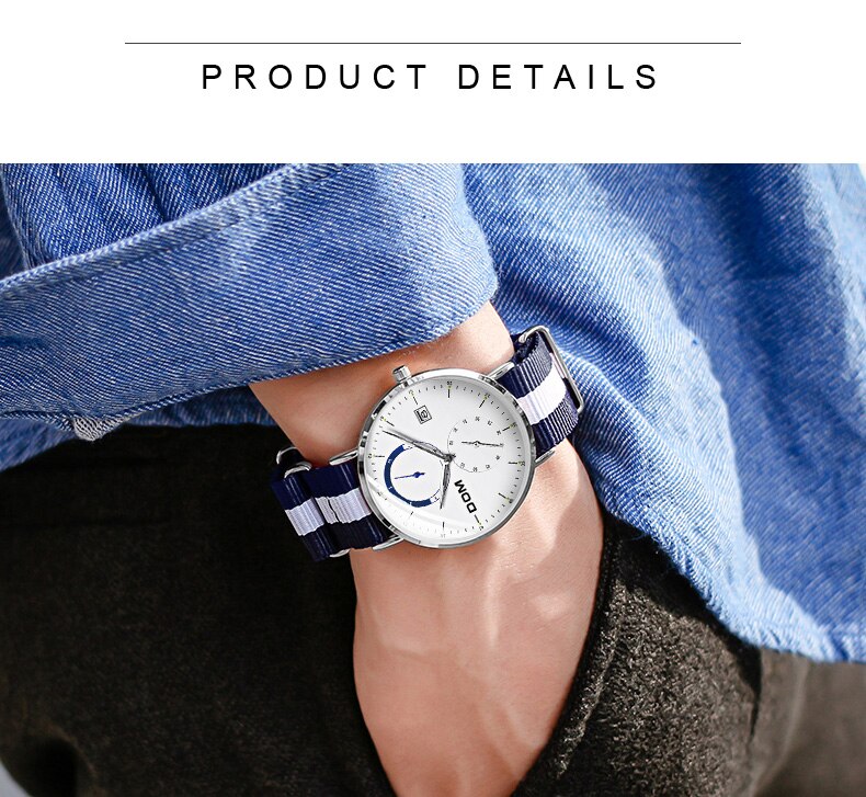 YSYH Simple style men's quartz watch fashion casual waterproof watch