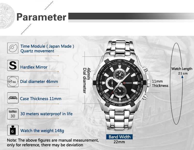 YSYH Watches Men Luxury &Casual Quartz Male Wristwatches Classic Analog Sports Steel Band Clock Relojes