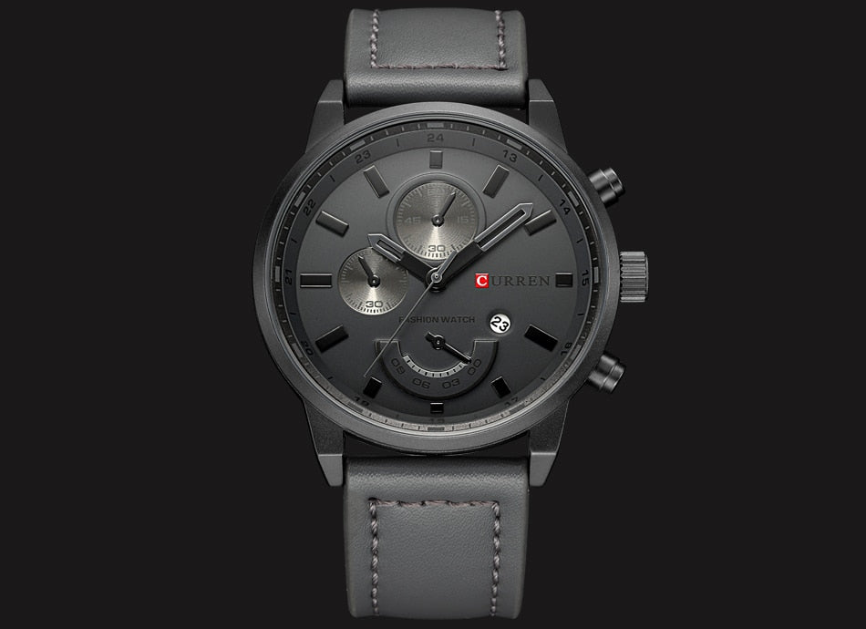 YSYH Quartz Watch Men Luxury Leather Casual Sport Clock Men Wristwatches