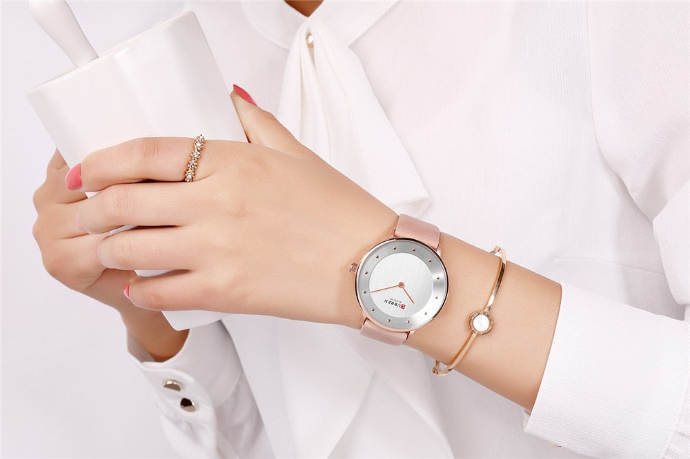 YSYH Watches Women Leather Analog Quartz Wristwatch Charm Ladies Dress Watch Romantic Gift Female Clock 9033 Relogios Feminino