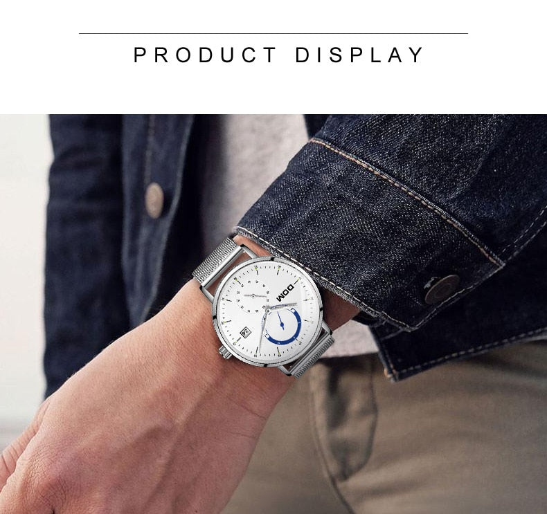 YSYH Simple style men's quartz watch fashion casual waterproof watch