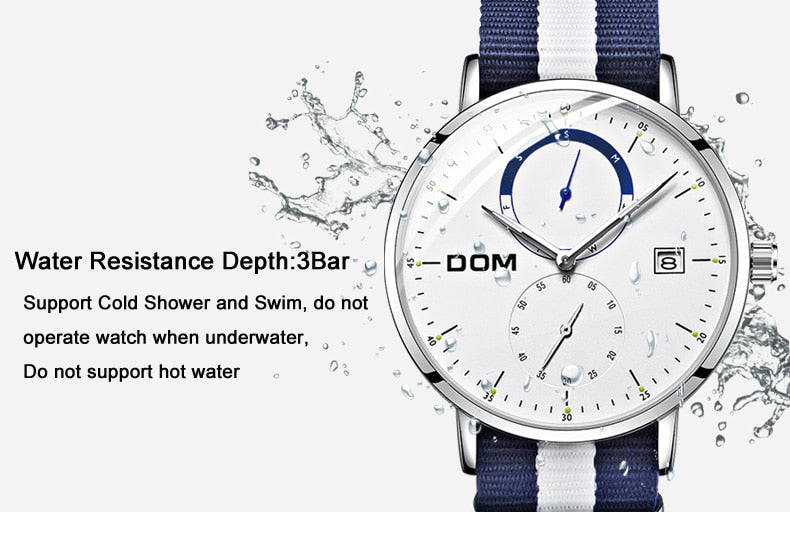 YSYH Simple style men's quartz watch fashion casual waterproof watch