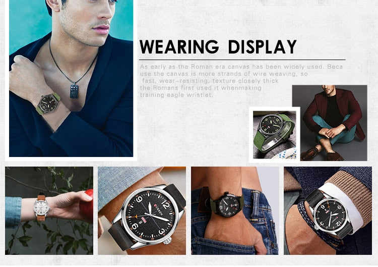 YSYH Brand Luxury Casual Military Quartz Watch Men Wristwatch Leather Strap Calendar erkek kol saati