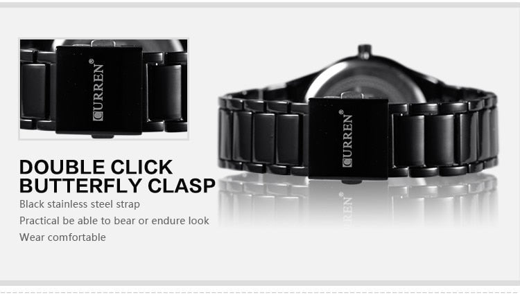 YSYH Luxury Classic Men Watches Display Date Quartz-watch Male Wristwatch Full Steel Clock