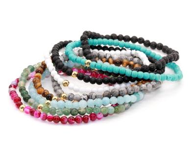 Tiger Eye Turquoises Volcano Lava Bracelet-Bracelet-Rossny