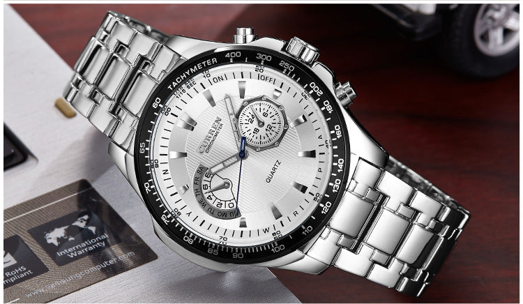 Men's Watches YSYH Quartz Watch Men Sport Full Steel Waterproof Wristwatch Male Clock