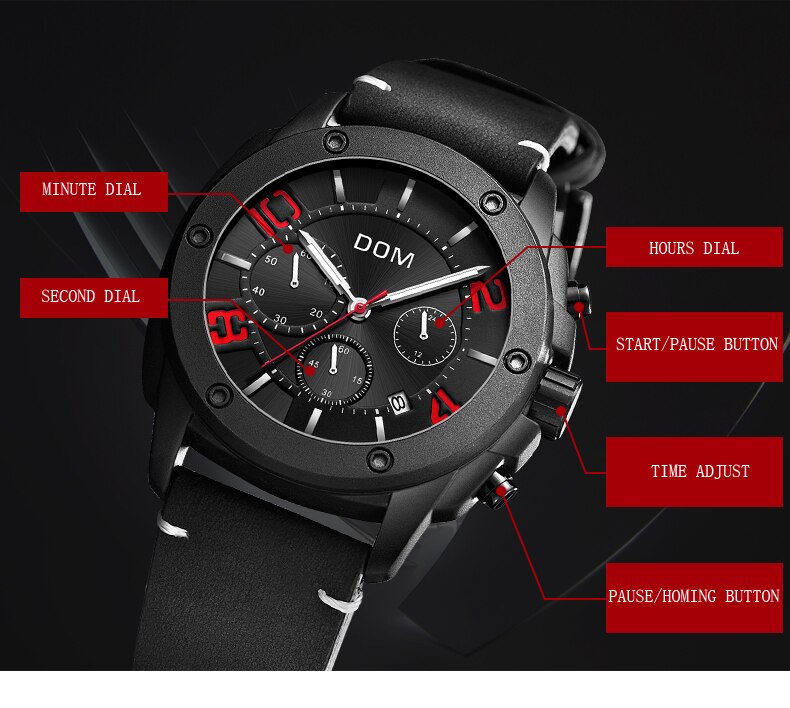 YSYH brand military series men's watch waterproof sports man quartz wristwatch business casual clock male chronograph New