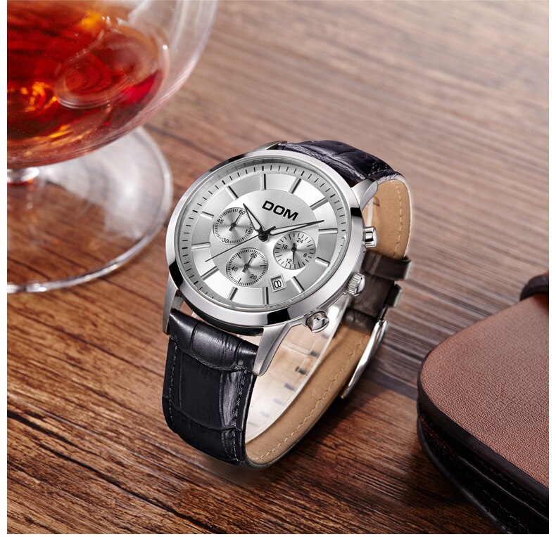 YSYH boutique men's multi-pointer waterproof sports watch Countdown Calendar display Sapphire Crystal Quartz Watch Men