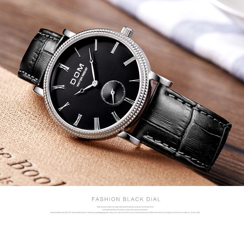 YSYH Luxury Business Casual Watch Male Retro Style Independent Stopwatch High Quality Movement Quartz Qolok Men 6mm Ultra-thin
