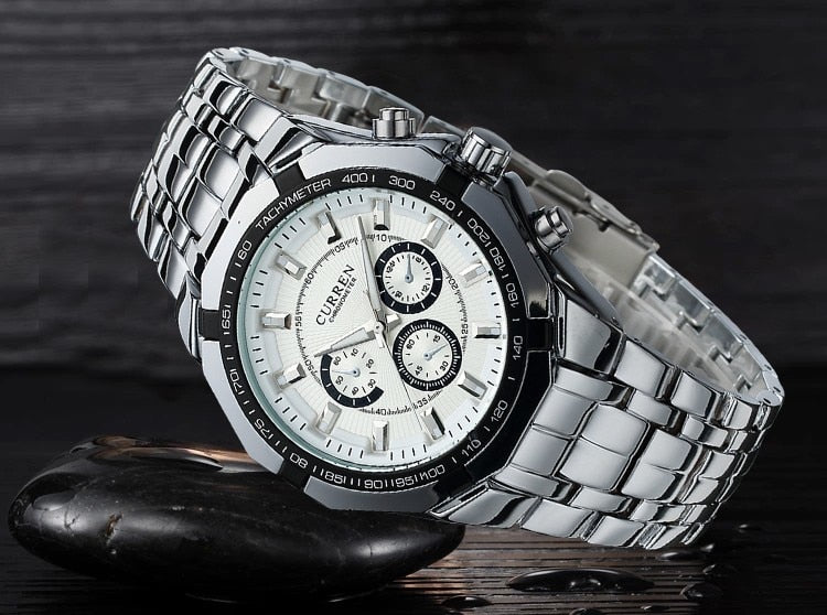 Luxury Watch YSYH Casual Military Quartz Sports Wristwatch Full Steel Waterproof Men's Clock