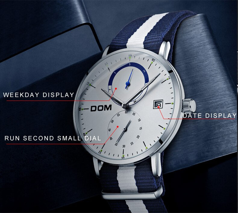 YSYH Simple style men's quartz watch fashion casual waterproof watch