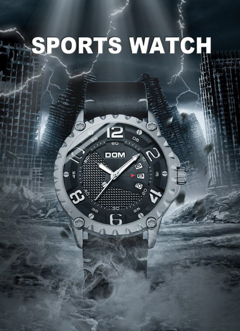YSYH men's sports waterproof watch man multi-function casual fashion quartz wristwatch New Father's Day gift