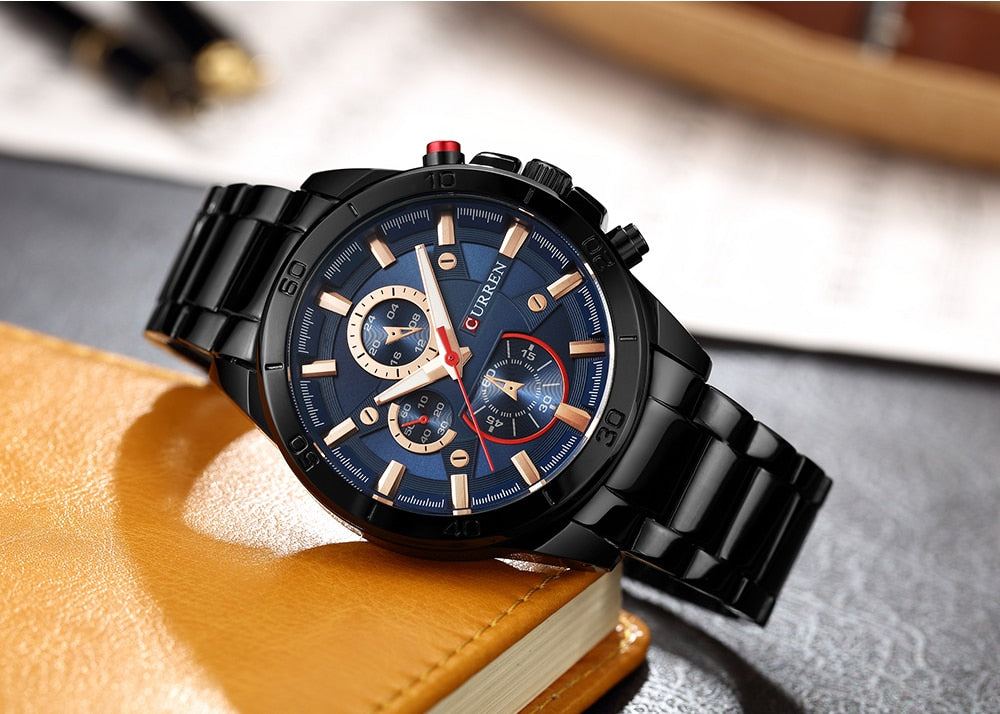 YSYH Analog Military Sports Full Steel Waterproof Wrist Watch Male Clock Reloj Hombre