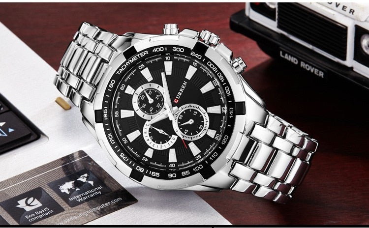 YSYH Watches Men Luxury &Casual Quartz Male Wristwatches Classic Analog Sports Steel Band Clock Relojes