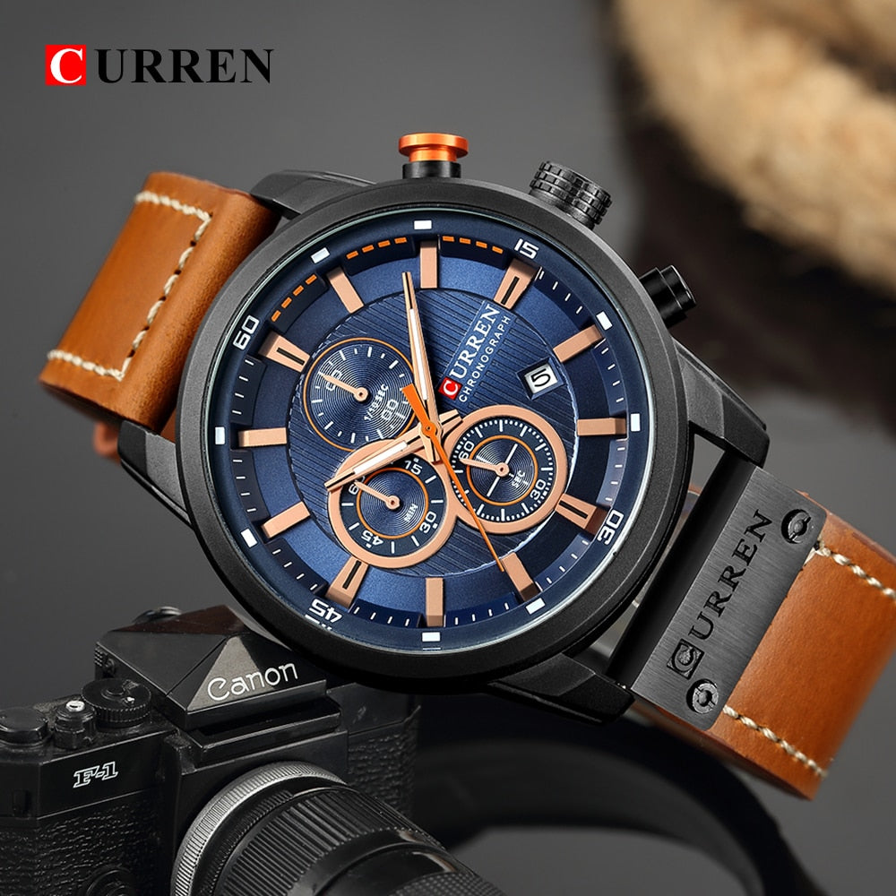 YSYH Quartz Men Watches Luxury Male Clock Chronograph Sport Mens Wrist Watch