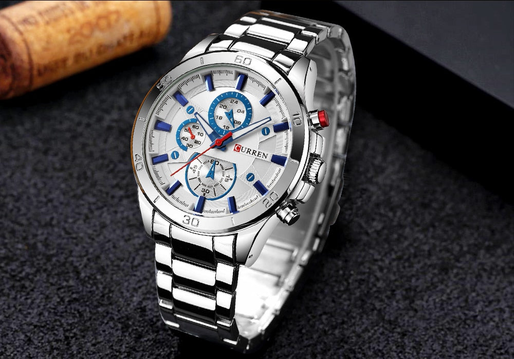 YSYH Analog Military Sports Full Steel Waterproof Wrist Watch Male Clock Reloj Hombre
