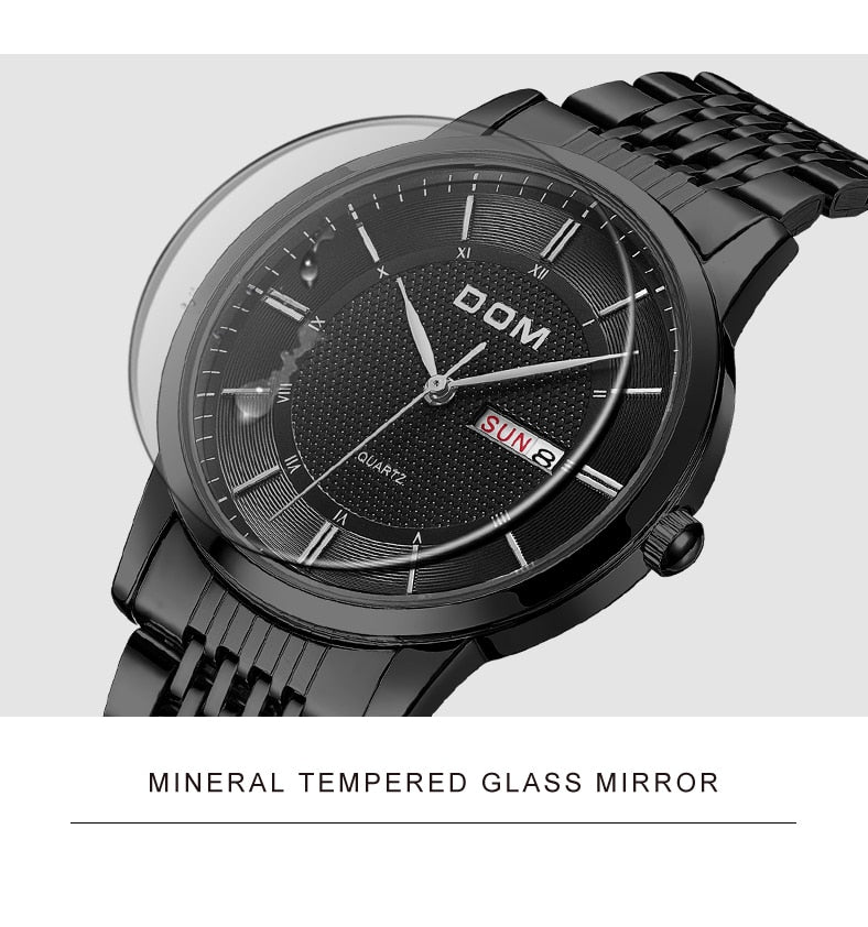 YSYH Men's Watches Ultra-thin Business Casual Leather Wrist Watch Calendar Display Waterproof Multi-function Quartz Clock