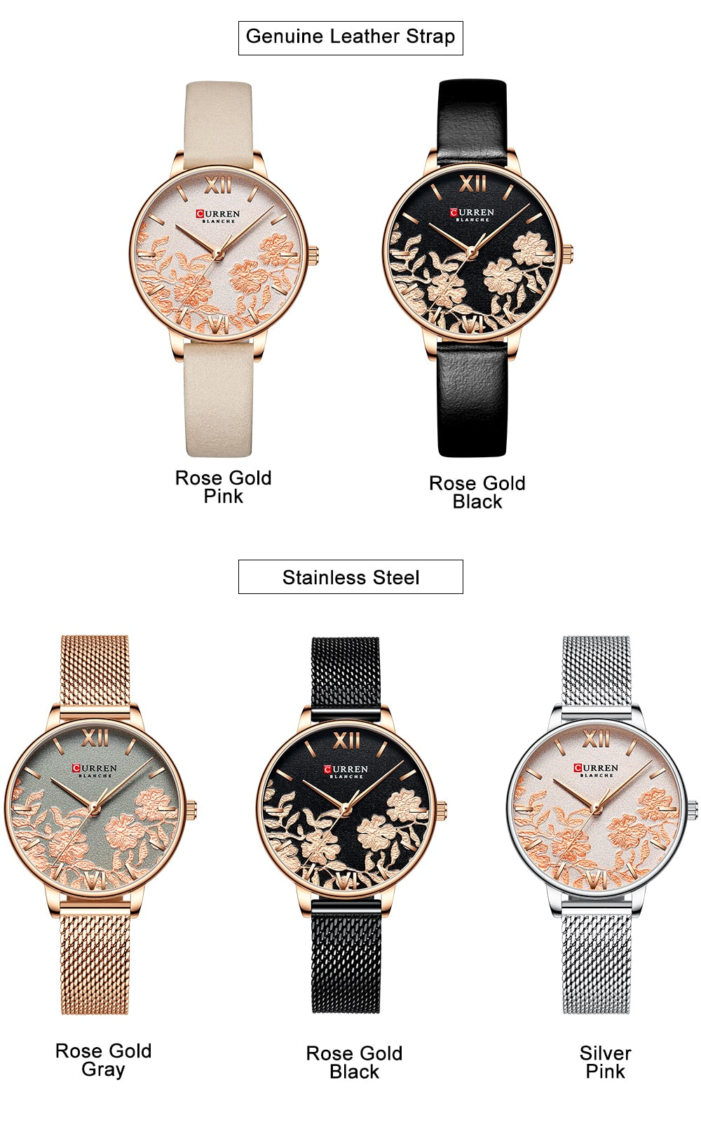 YSYH Leather Women Watches Beautiful Unique Design Dial Quartz Wristwatch Clock Female Fashion Dress Watch Montre femme