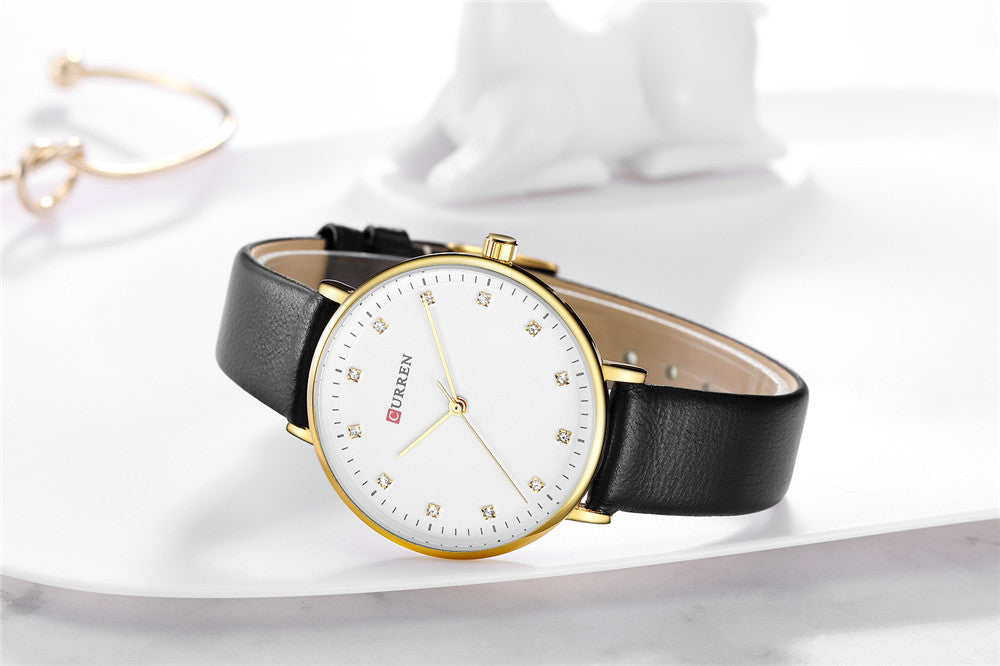 YSYH Fashion Leather Ladies Watches Analog Quartz Female Clock Luxury Women Rhinestone Watches Valentine Gifts