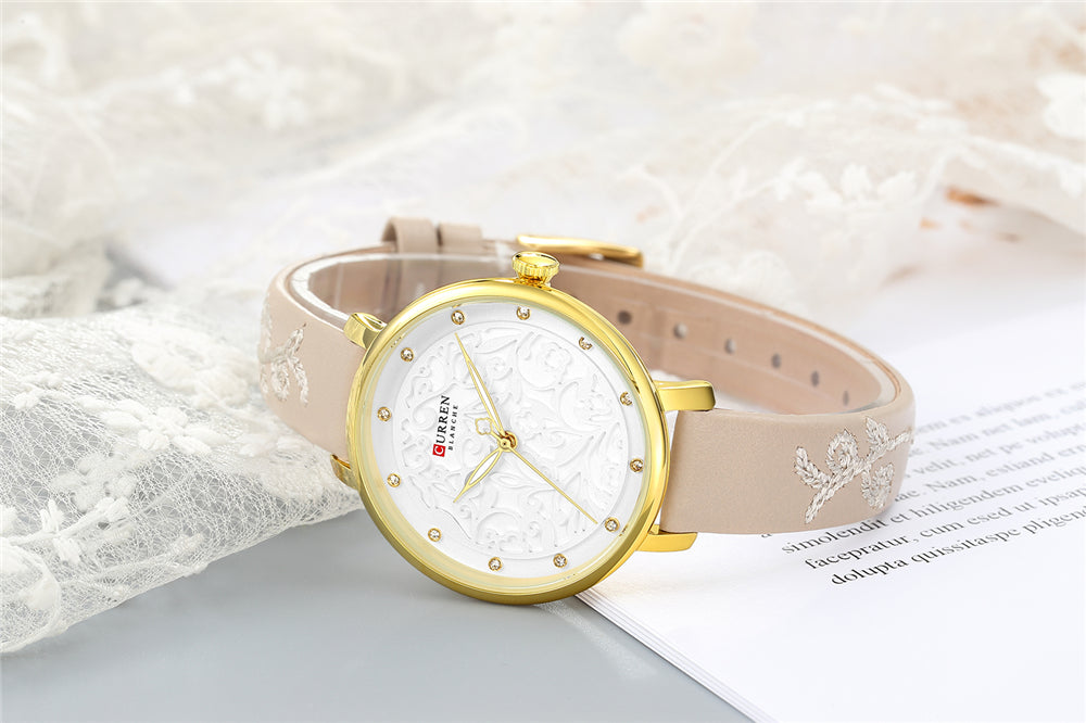 YSYH Women Watches Pink Leather Wristwatch with Rhinestone Ladies Clock Fashion Luxury Quartz Watch Relogio Feminino
