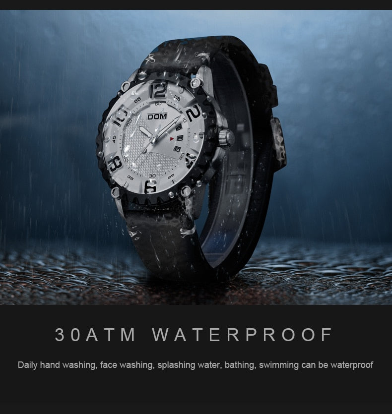 YSYH men's sports waterproof watch man multi-function casual fashion quartz wristwatch New Father's Day gift