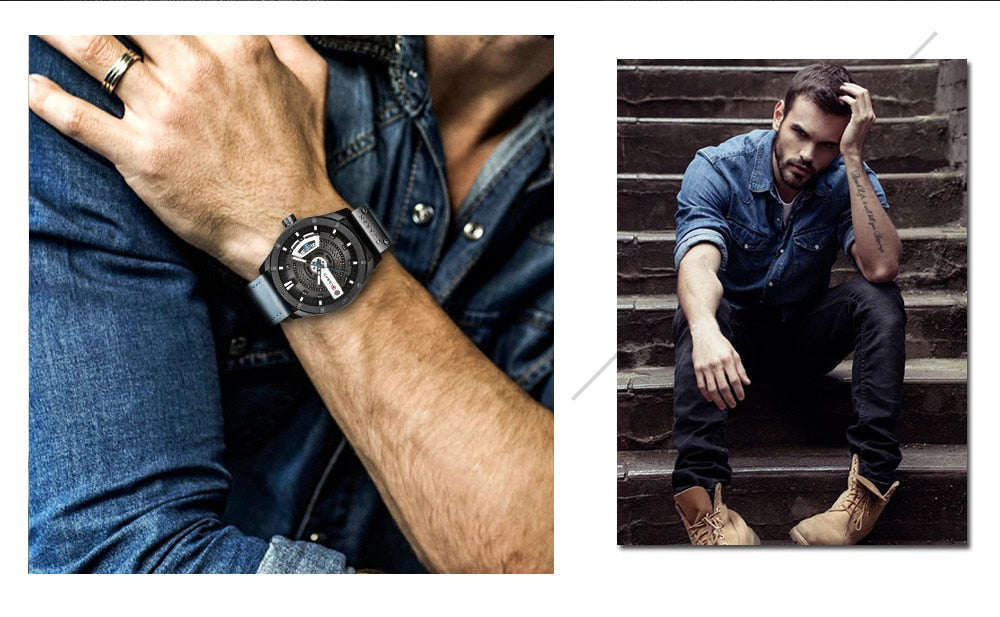 YSYH Luxury Brand Analog sports Wristwatch Display Date Men's Quartz Watch
