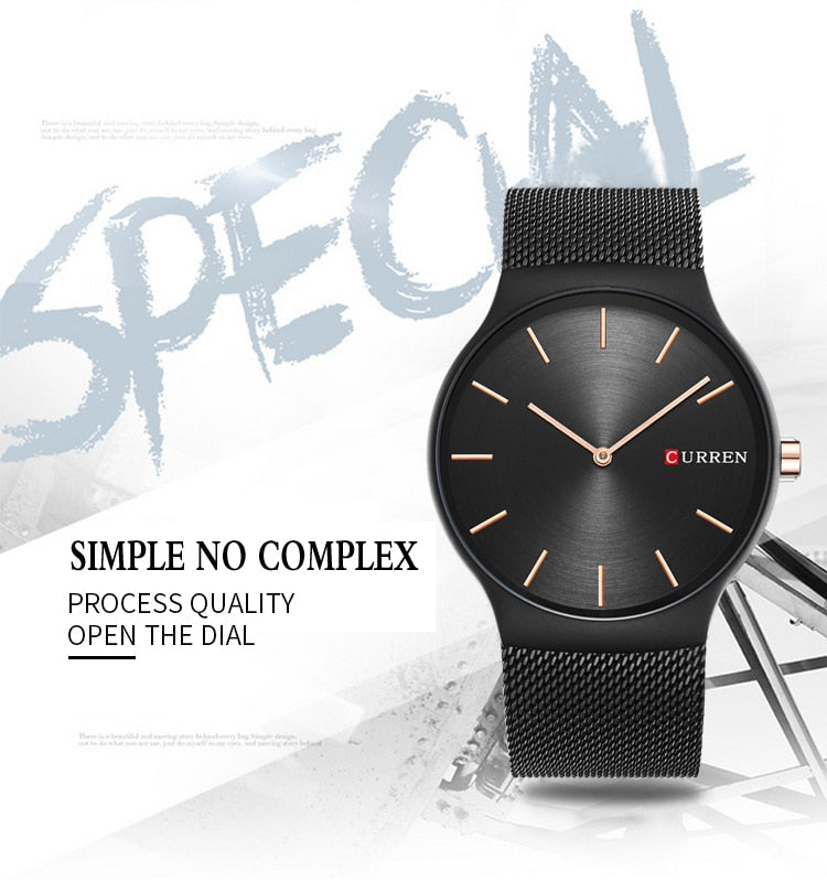 YSYH Luxury Brand Simple Men Watches Full Steel Quartz Men's Wristwatch Montre Homme Reloj