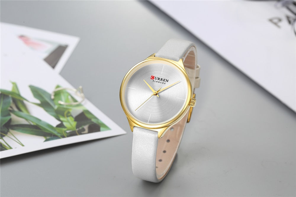 YSYH Ladies Watches Minimalist Wrist Watch for Women Casual Fashion Leather Strap Quartz Female Clock Simple Classy Watch