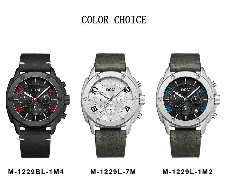 YSYH brand military series men's watch waterproof sports man quartz wristwatch business casual clock male chronograph New