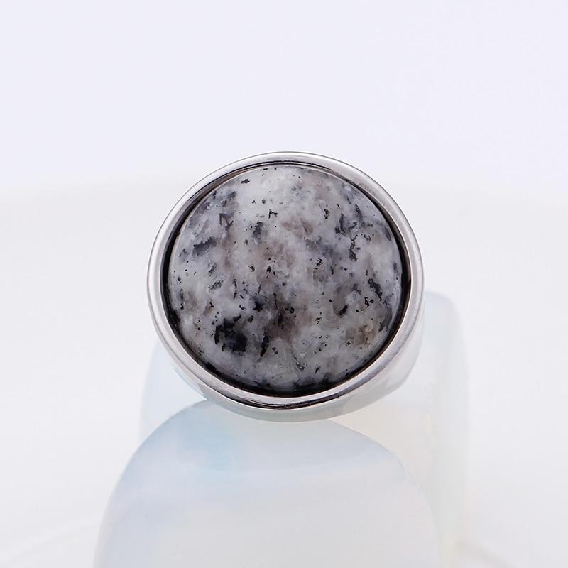 Rossny Crystal Rings Lady Marble Color Stone Rings Women Size 6-9 Antique Silver & Gold Wedding Rings Party Jewelry-Rings-Rossny