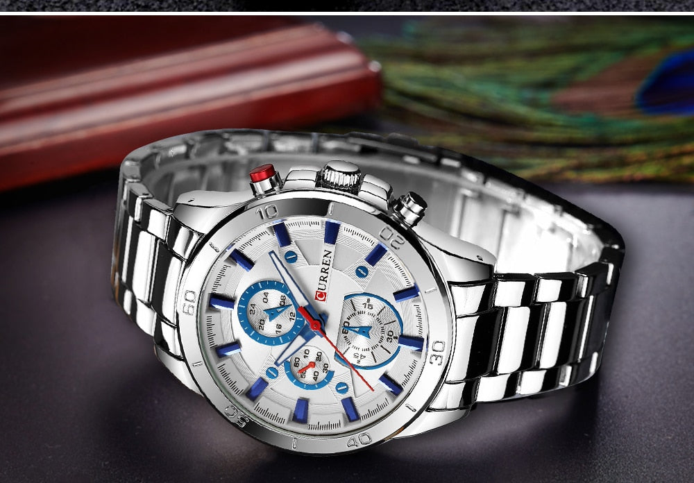YSYH Analog Military Sports Full Steel Waterproof Wrist Watch Male Clock Reloj Hombre