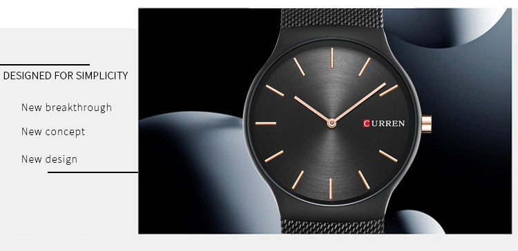 YSYH Luxury Brand Simple Men Watches Full Steel Quartz Men's Wristwatch Montre Homme Reloj