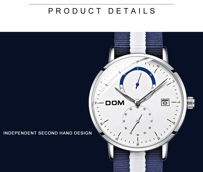 YSYH Simple style men's quartz watch fashion casual waterproof watch