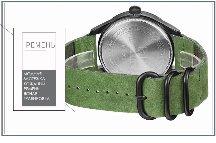 YSYH Simple style Calendar Casual Men Watches Leather Strap Male Clock Quartz Week Display Wrist Watch