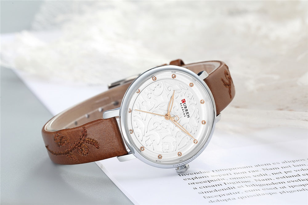 YSYH Women Watches Pink Leather Wristwatch with Rhinestone Ladies Clock Fashion Luxury Quartz Watch Relogio Feminino