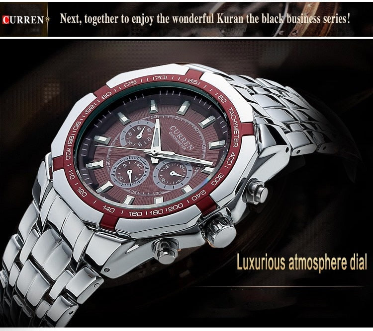 Luxury Watch YSYH Casual Military Quartz Sports Wristwatch Full Steel Waterproof Men's Clock