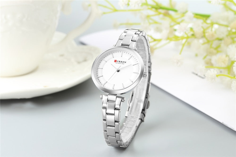 YSYH Luxury Brand Minimalist Quartz Watches Women Rose Gold Bracelet Watch Casual Slim Clock for Ladies Wristwatch with Steel