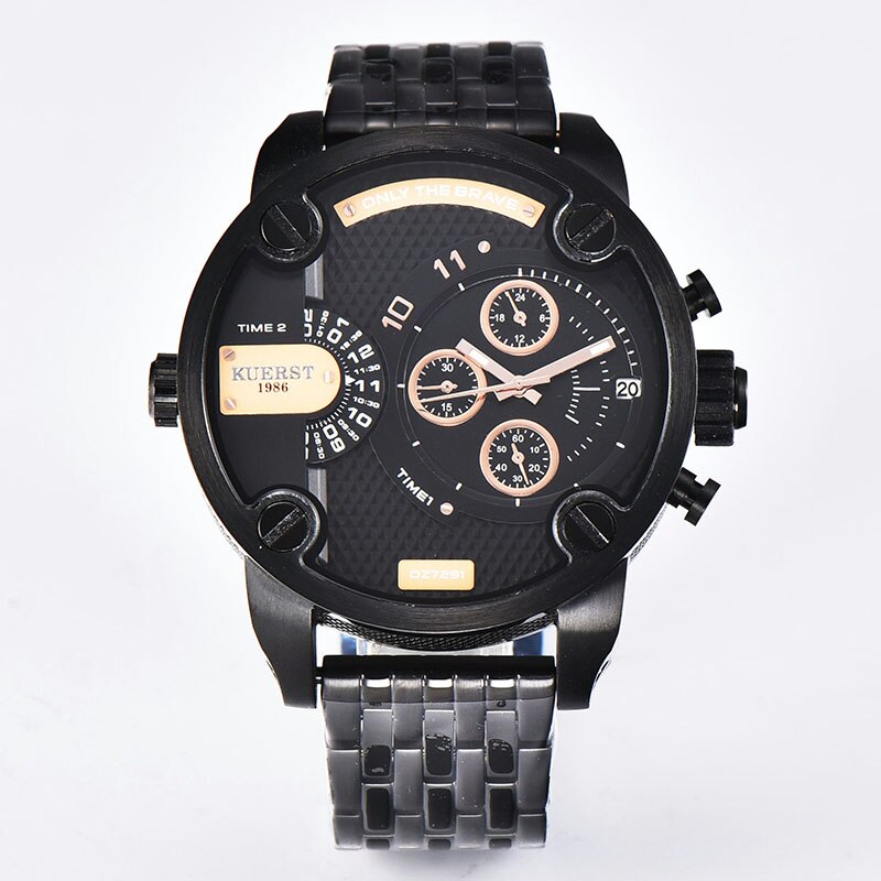 YSYH Man Watches Large Dial Men's Sports Wrist Watch Waterproof Double Time Zone Chronograph Men's Quartz Clock New