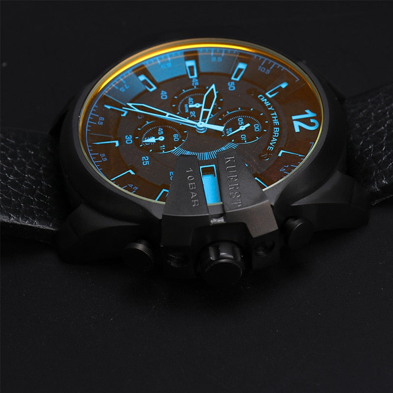 Men's Sport Watch Top Luxury Brand YSYH Waterproof Military Watch Male Gradient Glass Large Dial Multi-function Quartz Clock