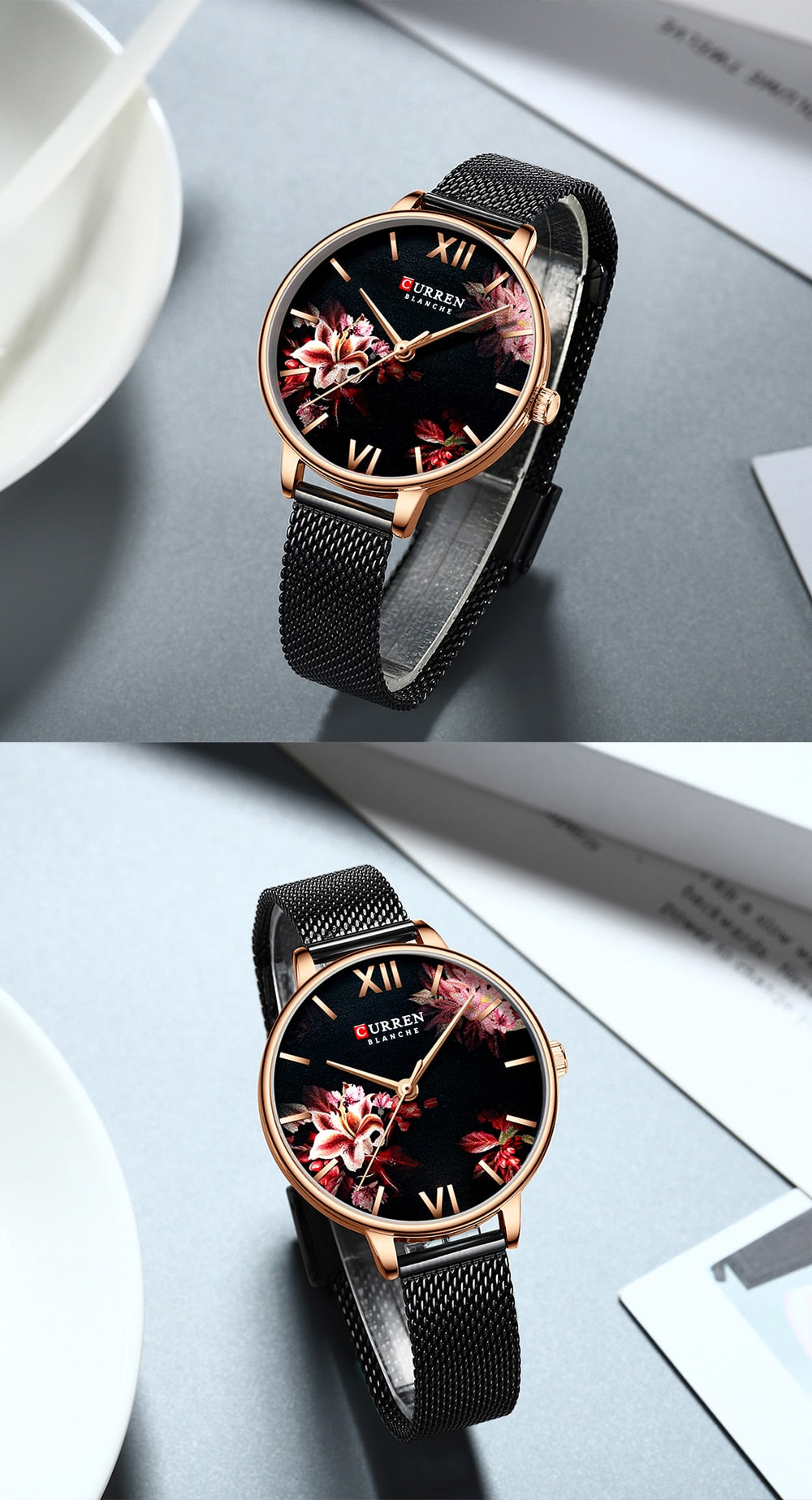 YSYH White Leather Watch for Women Watches Fashion Flower Quartz Wristwatch Female Clock Reloj Mujer Charms Ladies Gift