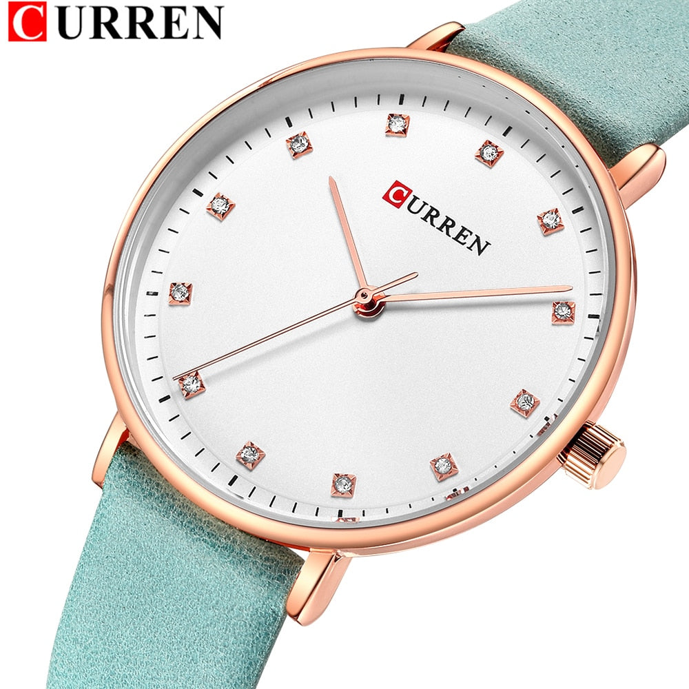 YSYH Fashion Leather Ladies Watches Analog Quartz Female Clock Luxury Women Rhinestone Watches Valentine Gifts